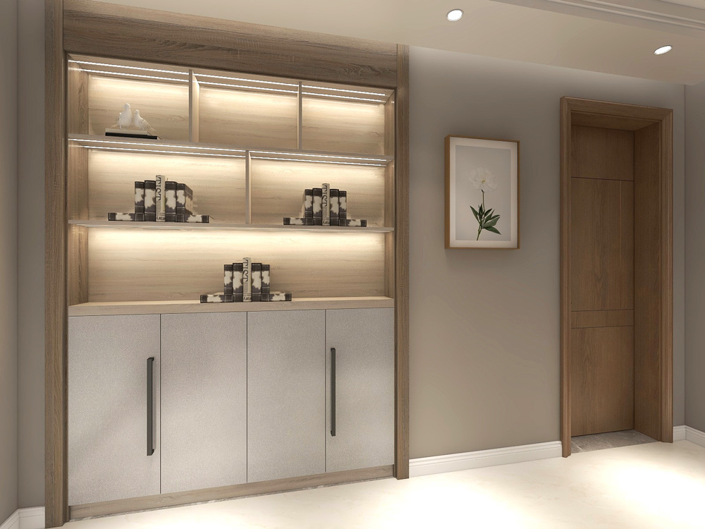 北歐風(fēng)格書柜效果圖